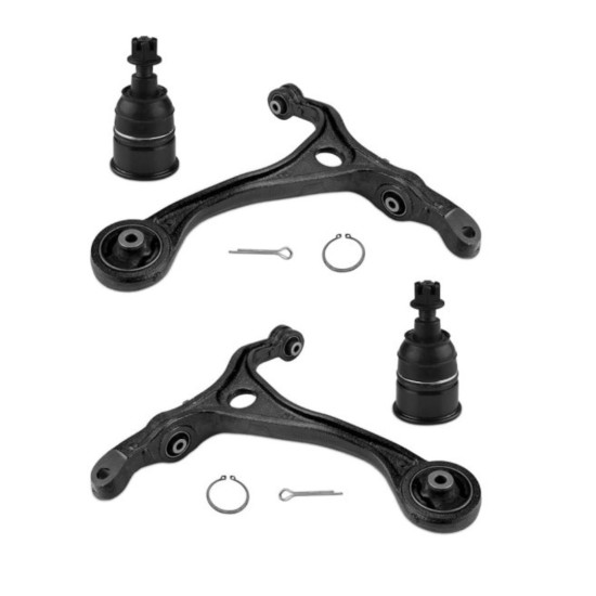  Accord 2003-2007 TSX 2004-2008K AX 4pcs Front Lower Control Arm Left Right with Ball Joint Assembly Suspension Kit 